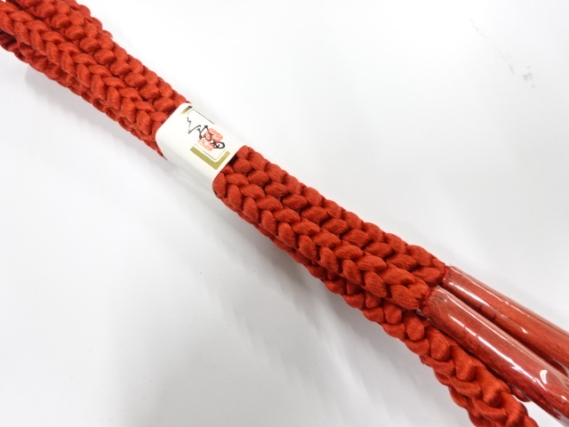 未使用品　正絹　手組帯締め